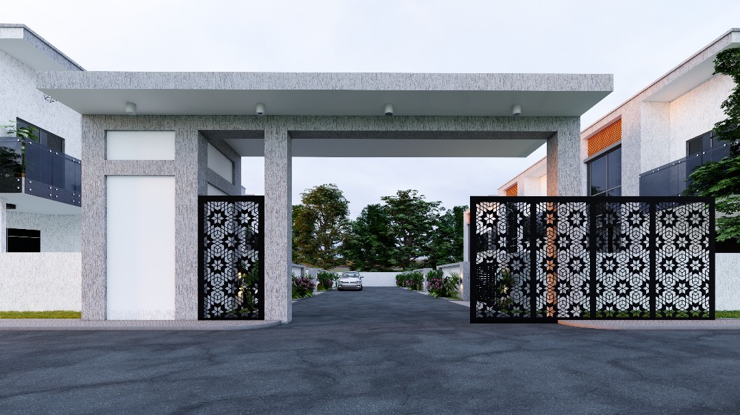 Anowaa Gardens laser-cut gated community entrance
