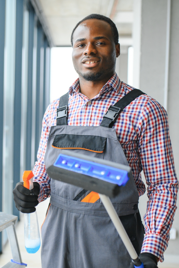 Best World facility-management technician on site at The Kharis