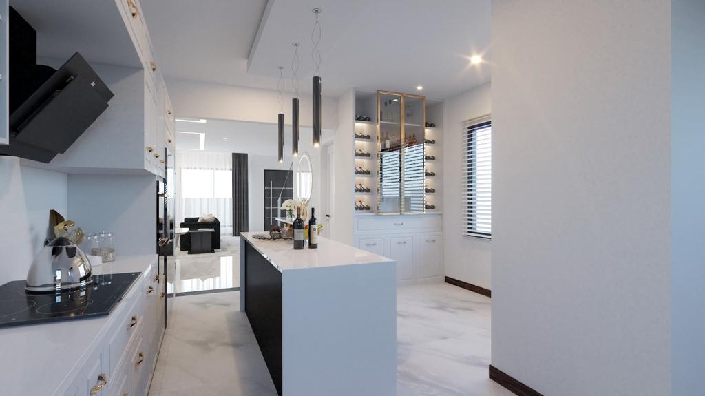 The 5-bedroom residence chef’s kitchen