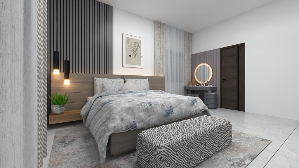 The Kharis master bedroom